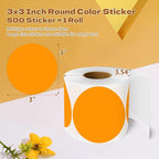3 Inch Round Color Coding Labels - Image 2