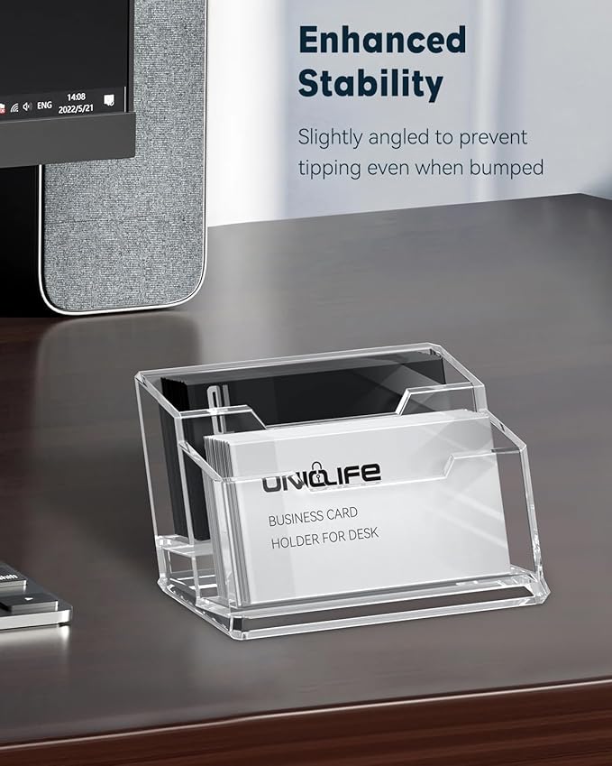 Uniclife Acrylic Business Card Holder - Image 6