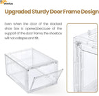Amllas 12 Pack Clear Shoe Boxes Stackable, Shoe Storage Boxes - Image 5