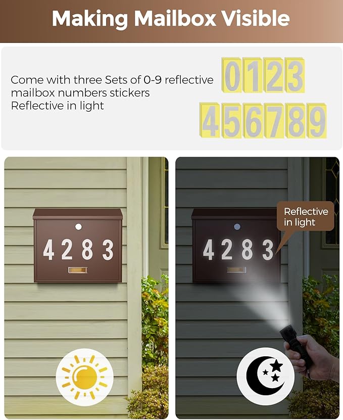 LAND·VOI Locking Wall-Mount Mailbox - Image 5