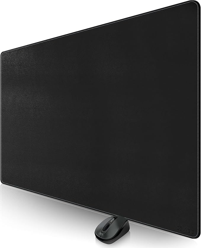 CENNBIE Leather Desk Pad, 51.2" x 31.4" Extra Large Leather Desk Mat Blotter by CENNBIE