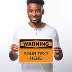 Custom Warning Sign, OSHA Sign, 10x14 Inches, Rust Free .040 Aluminum, Fade - Image 2