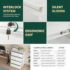 4 Drawer Lateral File Cabinet - Image 8
