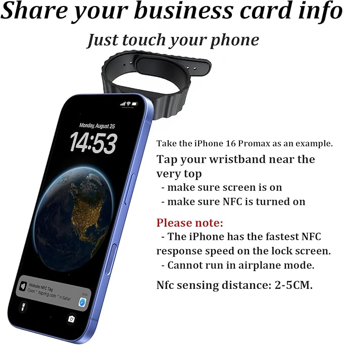 Digital Business Card Wristband - Image 3