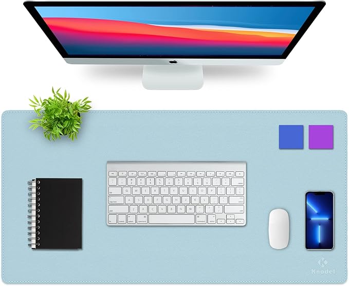 K KNODEL Desk Mat, Dual-Sided Office Desk Pad, Waterproof Desk Mat by K+KNODEL