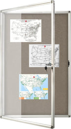 BEST BOARD Enclosed Bulletin Board Lockable Display Case Message Board by BEST+BOARD
