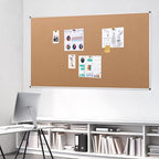 VIZ-PRO Large Cork Bulletin Board, 60 X 36 Inches, Wall-Mounted Corkboard - Image 6