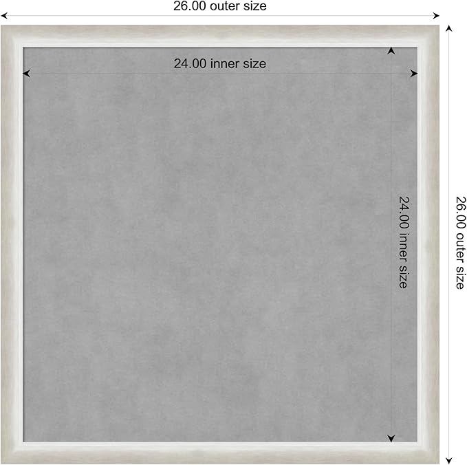 Amanti Art Silver Framed Magnetic Board 26x26 Medium Vision Board - Image 4