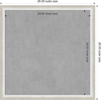 Amanti Art Silver Framed Magnetic Board 26x26 Medium Vision Board - Image 4