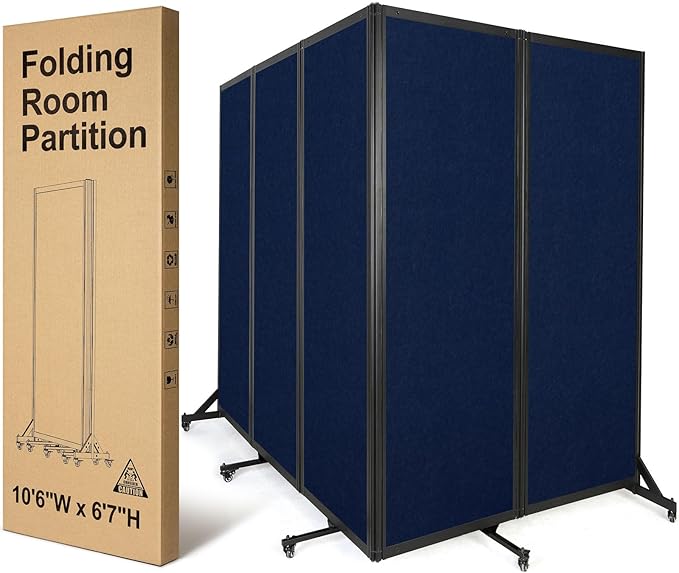 Strongbird Room Partition, Folding Privacy Divider, Office Partition Dividers by StrongBird