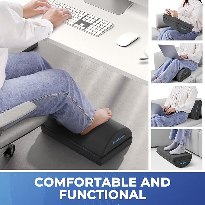 BlissTrends Foot Rest for Under Desk at Work-Versatile Foot Stool - Image 6