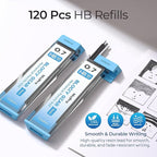 Nicpro Blocky Gear 0.7 mm Mechanical Pencils Set in Case, Metal Pencil - Image 4