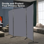 Room Divider 6FT Folding Privacy Screens, 3 Panel Partition Room Dividers - Image 2