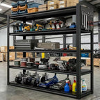 Storage Shelves with Pegboard, Metal Shelving Adjustable Shelves, Garage by Unknown