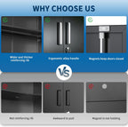 garage storage cabinet, durable metal storage solution, view 9