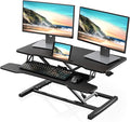 FITUEYES Height Adjustable Standing Desk 36” Wide Sit to Stand Converter Stand by FITUEYES