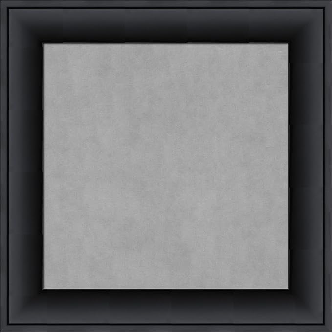 Amanti Art Black Framed Magnetic Board 15x15 X-Small Vision Board by AmantiArt