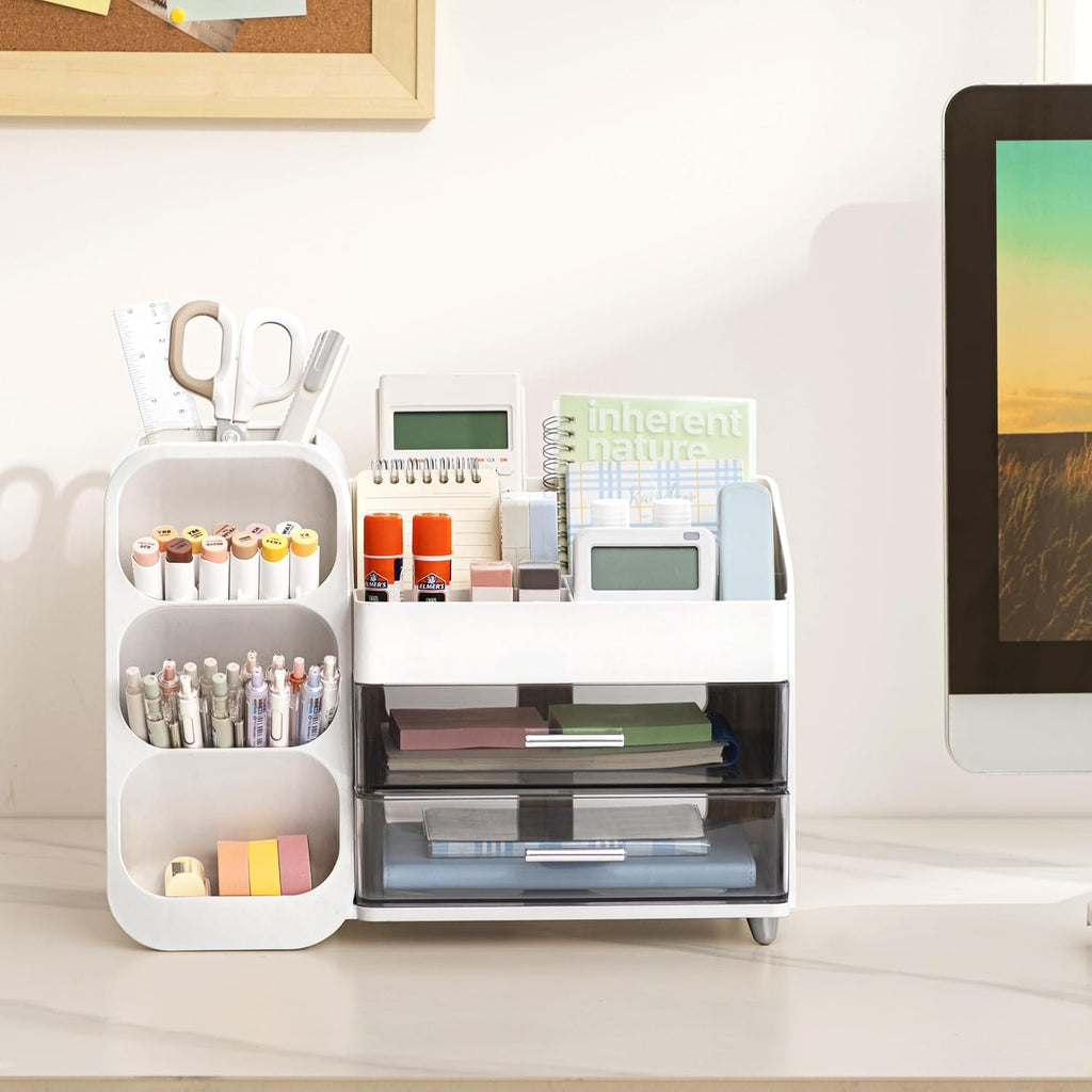 hblife desk organizer with pen pencil holder for, close-up detail