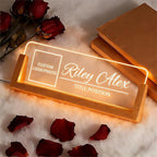 Custom Light Up Office Name Plate, Personalized Desk Sign - Image 2