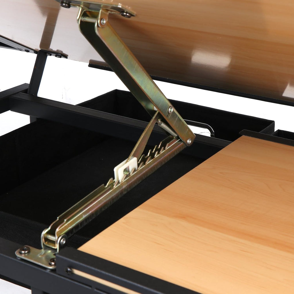 Adjustable Height Drafting Desk Drawing Table Tiltable Tabletop for Reading, Writing Art Craft w/Stool and Drawers