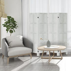 Leesinwing Wood Room Divider 4 Panel Folding Privacy Screen, Classic 5.6Ft - Image 8