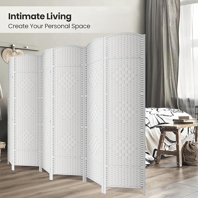 Cocosica 6 Panel Room Divider, 6Ft Folding Privacy Screen, Tall - Image 4