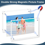 XINANDE 5x7 Acrylic Picture Frames 1 Pack, 10+10MM Premium Acrylic Photo Frame - Image 5