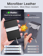 Padike Professional Business Card Holder PU Leather Business Card Case Name - Image 3
