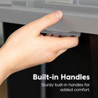iris usa 4-pack 27 gal heavy duty storage on a desk or shelf