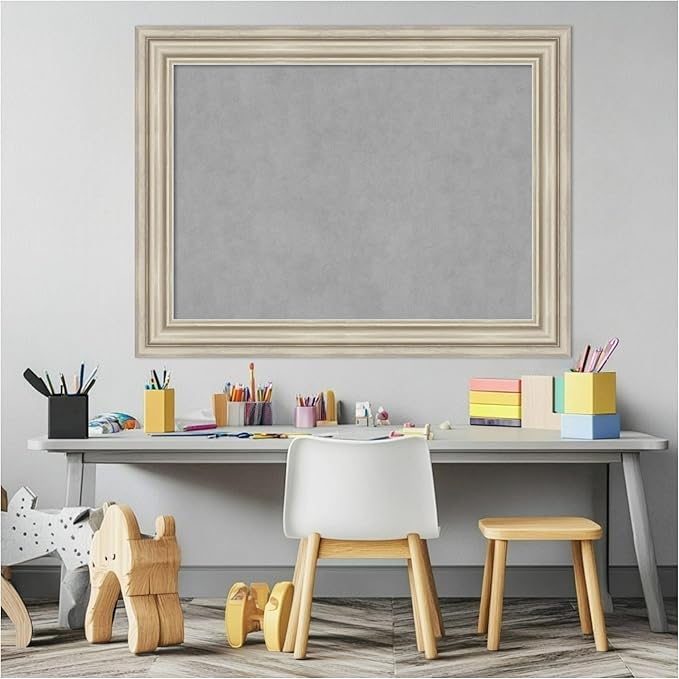 Amanti Art Silver Framed Magnetic Board 26x34 Medium Vision Board - Image 5