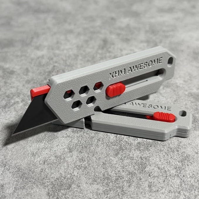 XHM Awesome Small Box Cutter Retractable Blade Ultility Knife, - Image 4
