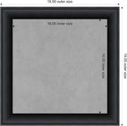 Amanti Art Black Framed Magnetic Board 19x19 Small Vision Board - Image 3