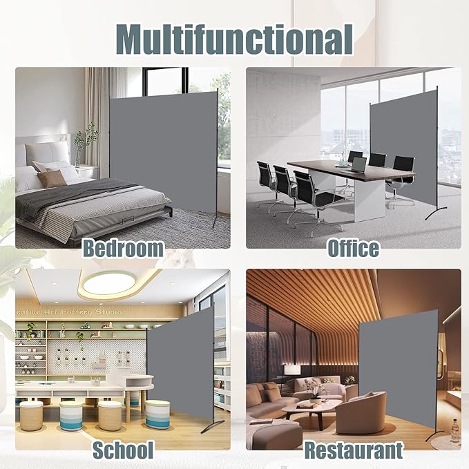 Room Divider Single Panel Privacy Screen, Thickened Fabric 6FT Room Divider - Image 6