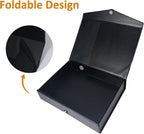 HUA JIE A4 Storage File Boxes Plastic Archives Cases, PVC File Folder Organizer - Image 6