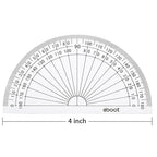 eBoot 28 Pack Clear 180 Degree Plastic Protractors - Image 3