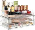 ZHIAI stackable storage drawer, transparent cosmetics storage box, cosmetics by ZHIAI