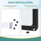 60 x 48 Inch Black Frame Magnetic Whiteboard - Image 3