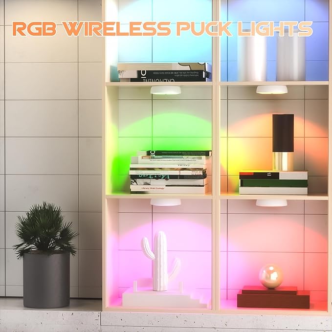 Motion Sensor Step Lights, 8 Colors Changeable RGB LED Closet Lights, USB - Image 9
