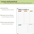 Glass Colorful Weekly Dry Erase Board - Image 3