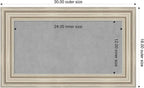 Amanti Art Silver Framed Magnetic Board 18x30 Small Vision Board - Image 2