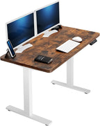 VIVO Electric 43 x 24 in Rustic Standing Desk, Memory Height Adjustment by VIVO