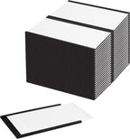 LLPT Magnetic Label Holder 5" x 3" 50 Packs C Channel 300g White Paper Cards
