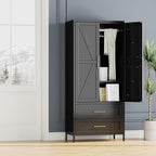 SUPEER Metal Wardrobe Cabinet by SUPEER