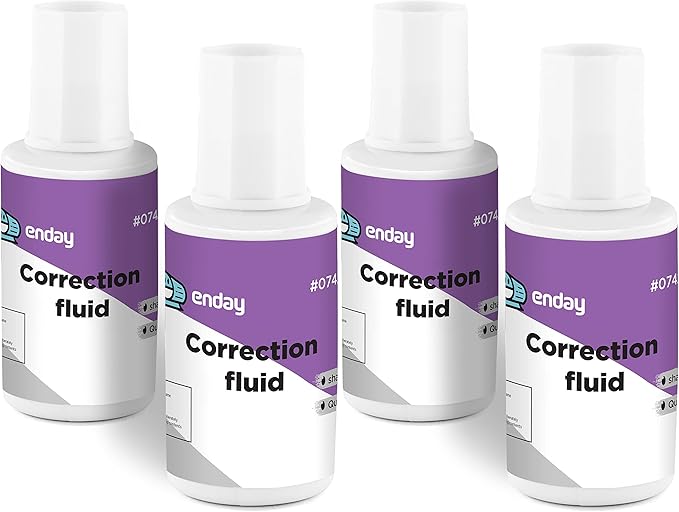 Enday Liquid Correction Fluid Pack of 4, and Home – by Enday by ENDAY
