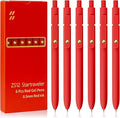 UIXJODO Red Pens, 0.5mm Colored Ink Gel Pens by UIXJODO