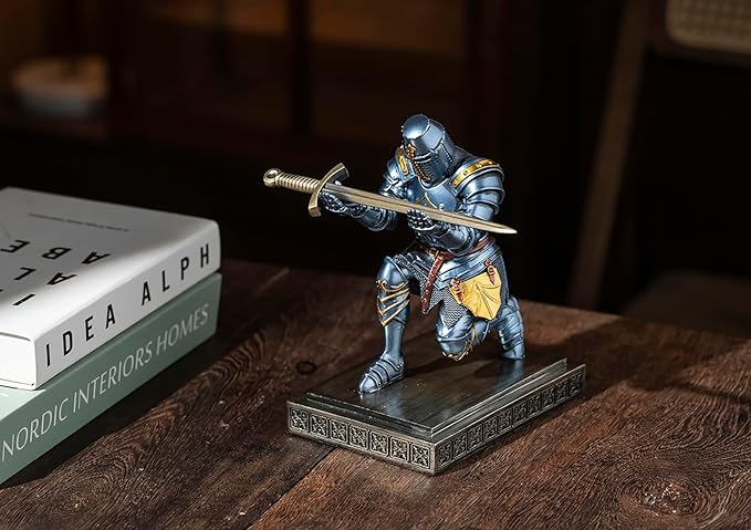 NCQIXIAO Templar Vanguard Soldier Pen Holder Pencil Stand Desk Organizers and - Image 9
