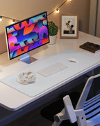 Leather Desk Pad Protector, Mouse Pad, Office Mat, Non-Slip PU Leather Blotter - Image 6