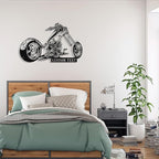 Custom Motorcycle Metal Sign Personalized Biker Name Sign Motorcycle Wall Art - Image 8