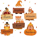 Henoyso 108 Pcs Fall Thanksgiving Themed Name Tags Labels Autumn Classroom by Henoyso