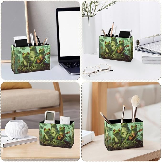 Famame Cute Funny Frog Music Team Pencil Holder - Image 3